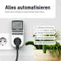ANSMANN Programmateur prise électrique AES4 (1 pce) – Minuteur prise électrique à économie d'énergie avec 10 programmes pratique