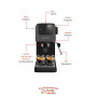 Grundig KSM 4330 Delisia Coffee Mousseur à lait semi-automatique Machine à expresso
