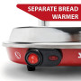 Salco Hot Dog Maker - Cuiseur vapeur de style rétro - 450 W - Avec contrôle thermique - Brochettes chauffantes pour 2 petits pai