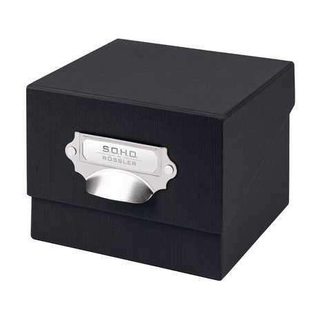 Rössler 1325452700 Boîte de rangement pour photos Noir