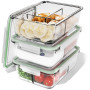 Classbach® Boîtes repas en verre à 3 compartiments