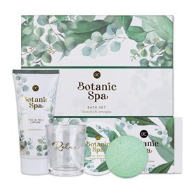 accentra Coffret cadeau 5 pièces BOTANIC SPA pour femmes - coffret de bain avec bougie parfumée