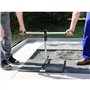 Langfit Bras porteur 2 personnes pour lève-dalle LANGFIT - Pour préserver votre dos - Capacité portante élevée jusqu'à 60 kg - M