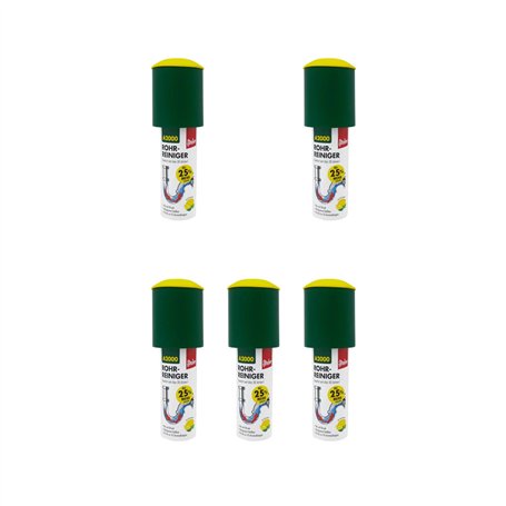Lot de 5 déboucheurs Steuber A2000 de 125 ml - Le déboucheur élimine le besoin de pompons