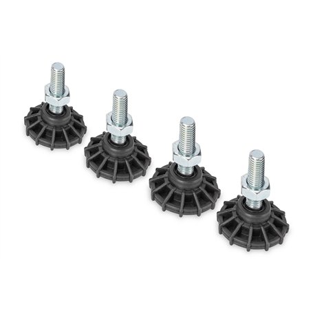 DIGITUS Pieds de mise à niveau - pour les armoires réseau et serveur 19" de DIGITUS - 4 pièces - 250 kg de charge par pied - Pie