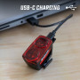 SIGMA Buster RL 150 | Feu arrière de vélo avec Fonction Stop & Cinq Modes d'éclairage | Feu arrière de vélo à LED avec Une porté