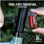 SIGMA Buster RL 150 | Feu arrière de vélo avec Fonction Stop & Cinq Modes d'éclairage | Feu arrière de vélo à LED avec Une porté