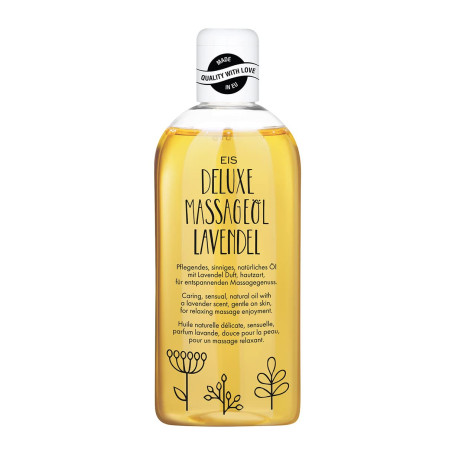 Huile de massage EIS Deluxe Lavande | Pour des massages relaxants | Convient aux couples | Huile chauffante pour la relaxation |