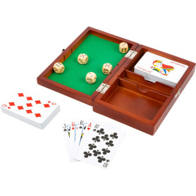 Small Foot 11363 Boîtes de Jeu de Cartes et de Dés