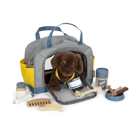 small foot Chien avec Sac et Set de Soins