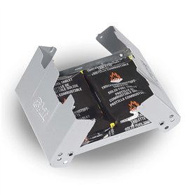 Esbit Réchaud de poche avec protection contre le vent - Réchaud avec combustible sec Esbit 2 x 27 g - Réchaud de camping