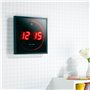 Lunartec Horloge digitale murale radiopilotée avec 140 LED - Rouge