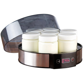 Yaourtière 20 W avec minuteur intégré et 7 pots individuels 190 ml [Rosenstein & Söhne]