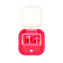 TSI 45628-3 Taille-crayon double carré avec fermeture - Couleur : rose