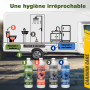 Bio-Chem - Ensemble de 2 produits nettoyant wc de camping car et caravanes - Liquide sanitaire 1L et Additif sanitaire 1L - Nouv