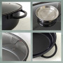 kela Cocotte ovale 8 litres ATURA, Dutch Oven, Cocotte en fonte avec couvercle Induction, fonte d'aluminium à revêtement céramiq