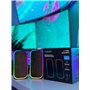 Speedlink Token Bluetooth - Enceinte PC pour Ordinateur, Haut Parleur Gamer, Jack 3,5 mm et Bluetooth, 6 Modes d'Éclairage RGB, 