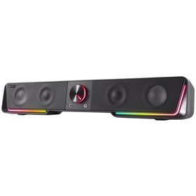 Speedlink Gravity RGB Barre de Son stéréo - Haut-Parleur Bluetooth pour Smartphone/Tablette - Éclairage RVB - Prise Casque et Mi