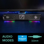 Speedlink Gravity RGB Barre de Son stéréo - Haut-Parleur Bluetooth pour Smartphone/Tablette - Éclairage RVB - Prise Casque et Mi