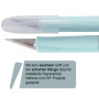 Westcott Couteau de bricolage scalpel | Cutter avec 4 lames de rechange comme couteau de précision pour le bricolage et les proj