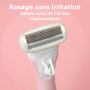 Wilkinson Sword - Intuition Complete Bikini - Rasoir et tondeuse tout-en-un avec tête de rasoir à 5 lames enduites de gel pour l