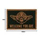 Out of the blue Paillasson Star Wars Yoda env. 60 x 40 cm avec Carte d'en-tête à Suspendre