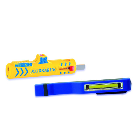 Jokari 490319 Secura No. 15 Kit d'artisans avec lampe de poche LED