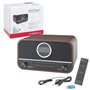 Albrecht DR790CD Radio numérique Dab+ Multifonction avec Lecteur CD et Bluetooth, boîtier en Bois Marron foncé