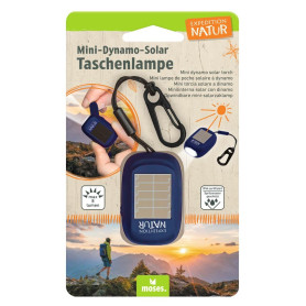 moses. Expedition Natur Mini lampe de poche solaire dynamo pour enfants avec manivelle et panneau solaire