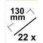 Connex COXT806112 Set de 22 lames pour scie à chantourner électrique 130 mm