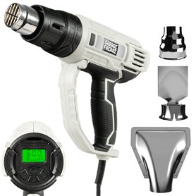 Garage Freaks Pistolet à air chaud électrique avec affichage LCD