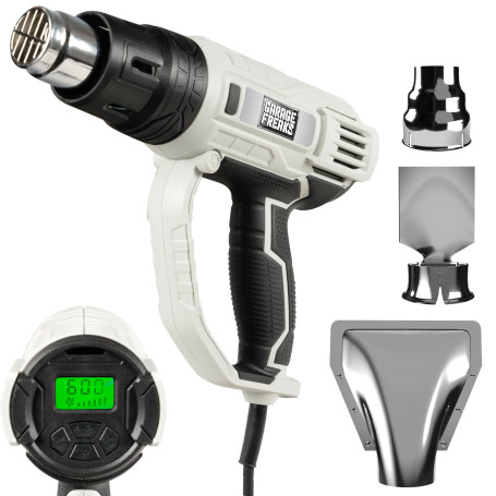 Garage Freaks Pistolet à air chaud électrique avec affichage LCD