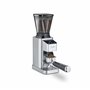 CASO BaristaChef Inox - moulin à café électrique, broyeur conique en acier inoxydable durable, avec support pour porte-filtre