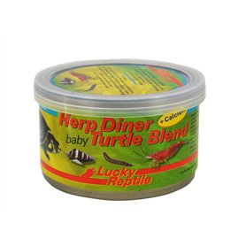 Lucky Reptile Turtle Blend Baby 35g - Nourriture pour bébé Tortue avec Petites crevettes/Larves de Mouches & escargots d'eau Dou