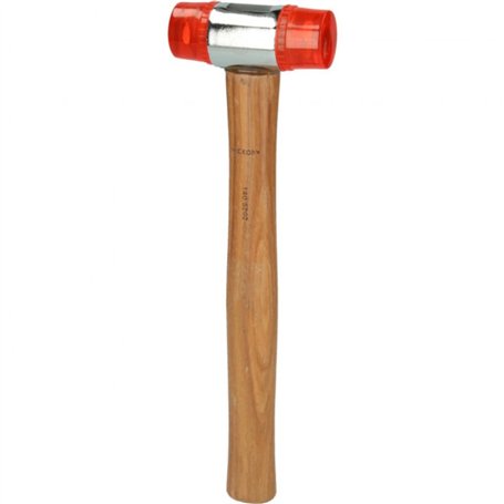 KS TOOLS 140.5202 Maillet à embout plastique avec manche frêne galbé tête Diamètre 35 mm 340 g Multicolore Taille Unique