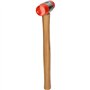 KS TOOLS 140.5202 Maillet à embout plastique avec manche frêne galbé tête Diamètre 35 mm 340 g Multicolore Taille Unique