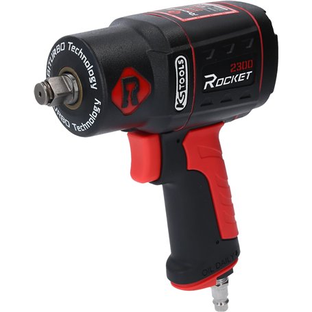 KS Tools Rocket II 512.0002 Visseuse à percussion à air comprimé 1/2" 2300 Nm I Visseuse à percussion pneumatique avec moteur à