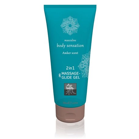 SHIATSU Gel de massage et glisse 2 en 1 - Ambre Amber 200ml