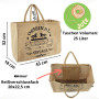 Domelo Paniers de courses. Sac à provisions imprimé. Sac en toile de jute grand sac en panier, sac de plage imperméable. Sacs en