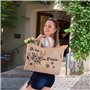 sac de plage imperméable. Sac en jute comme sac de bain