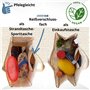 Domelo Paniers de courses. Sacs de shopping en jute. Grand sac panier, sac de plage imperméable. Sac en jute comme sac de bain, 