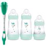 MAM Easy Start Biberon Anti-colique 0+ Auto-stérilisant 2 x 260 ml + 1 x 160 ml avec tétine SkinSoft Taille 1 à partir de naissa
