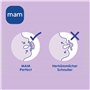 MAM Perfect Night Lot de 2 tétines, phosphorescentes dans le noir, respectueuses des dents, en matériaux durables et biologiques