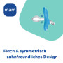MAM Comfort Lot de 2 tétines, particulièrement petites et légères, pour bébés prématurés et nouveau-nés, en 100% silicone, avec 