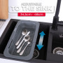 Vileda Passoire pour évier extensible (34 à 48 cm), pratique, réglable pour les éviers de différentes tailles, en polypropylène 