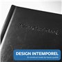 Praknu Porte Cartes de Visite pour 256 Cartes avec Intérieur Transparent - Rangement Carte de Visite à usage Professionnel ou Pe