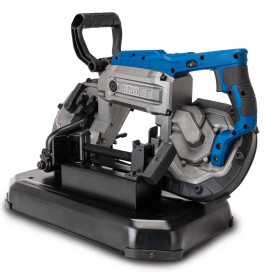 Scheppach Scie à ruban à métaux MBS1200XT – 1100 W – Hauteur de coupe 127 mm – Vitesse variable 0