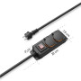 Hama Multiprise Etanche 2 Prises 16A avec Interrupteur (Multiprise Extérieur Rallonge 2m, Bloc 2 Prises étanches IP44 avec Couve