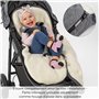Zamboo Chanceliere Universelle pour Poussette, Siege Auto et Nacelle Bébé - 2 en 1 Nid d'Ange Bebe et Housse Siège, Polaire Douc