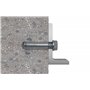 fischer - Cheville à frapper EA II M6x25 en acier électrozingué/Boite de 100